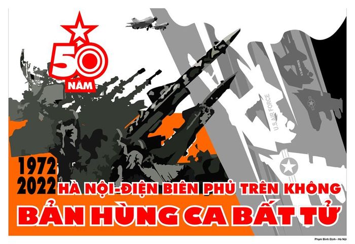 Phát hành tranh cổ động nhân kỷ niệm 50 năm Chiến thắng Hà Nội - Điện Biên Phủ trên không. Ảnh: vhttcs.org.vn