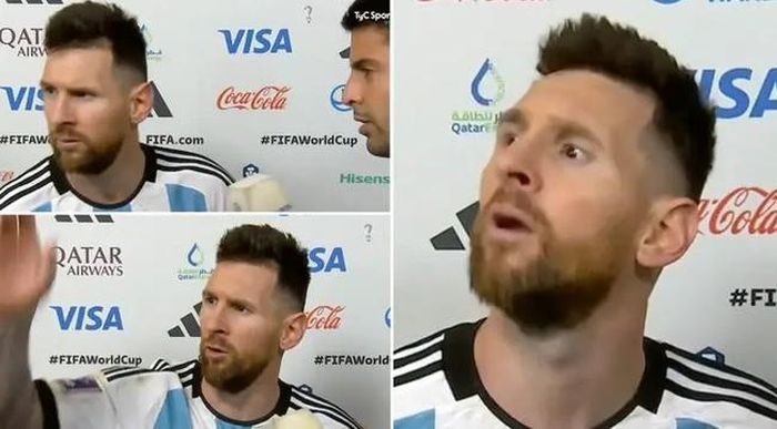 Messi trừng mắt mắng cầu thủ của Hà Lan