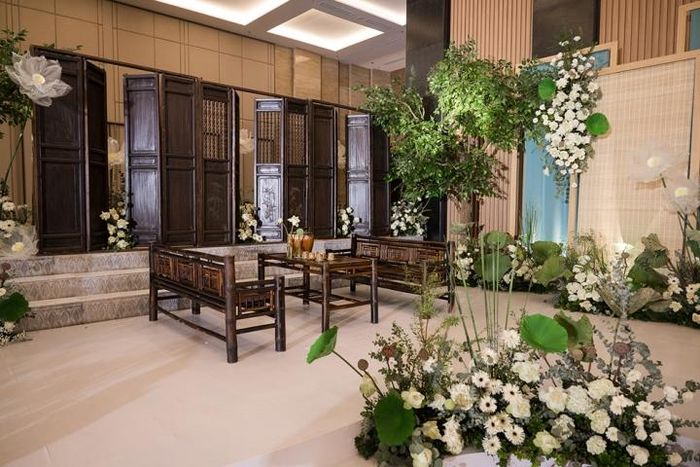Để có một đám cưới đặc biệt, Hoa hậu Ngọc Hân đã quyết định mang những đặc trưng văn hóa Bắc bộ vào lễ cưới.