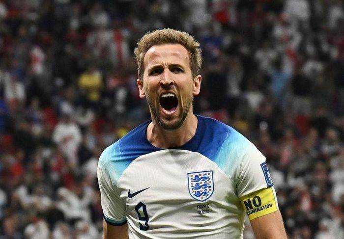 Niềm vui ghi bàn của đội trưởng tuyển Anh Harry Kane. (Ảnh: Reuters)