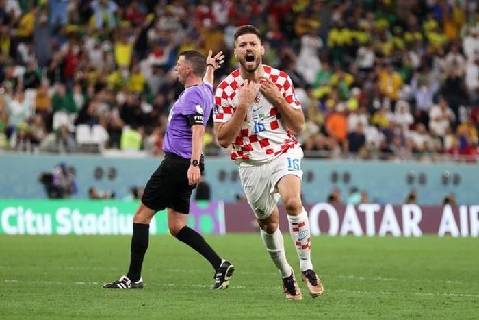 Petkovic là người gỡ hòa cho Croatia trước Brazil