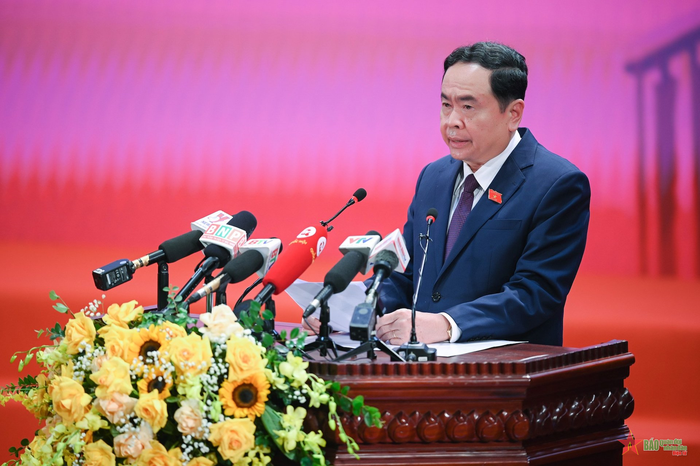  Phó chủ tịch Thường trực Quốc hội Trần Thanh Mẫn phát biểu khai mạc.
