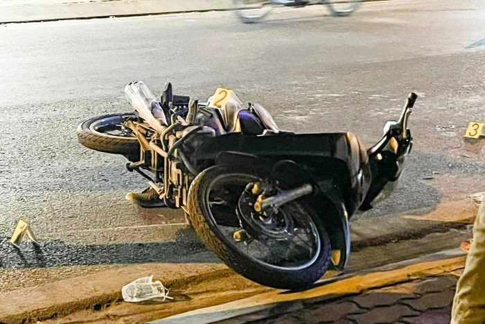 Hiện trường vụ tai nạn trên đường số 5. Ảnh: N.A.