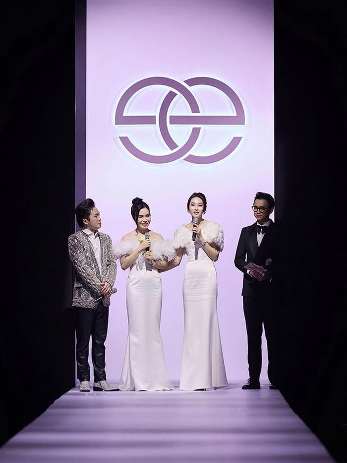 Trên sân khấu, Đặng Thu Thảo dành những lời chia sẻ chân thành khi được bà Lưu Nga - CEO Elise, chọn làm Đại sứ thương hiệu nhiều năm qua