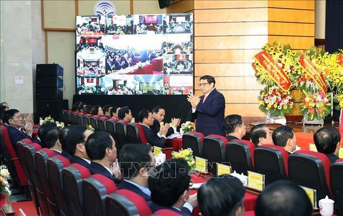 Thủ tướng Phạm Minh Chính dự hội nghị.