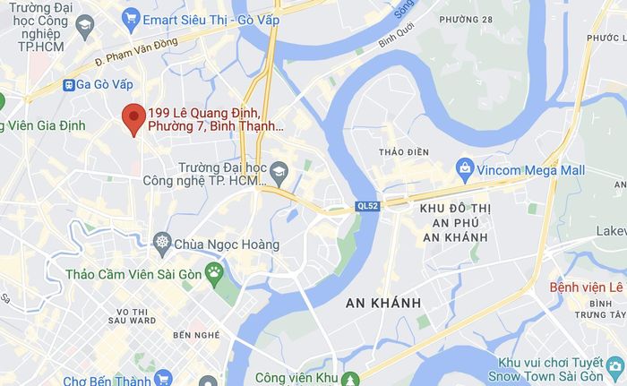  Vụ cháy xảy ra trên đường Lê Quang Định, quận Bình Thạnh, TP.HCM. Ảnh: Google Maps. 