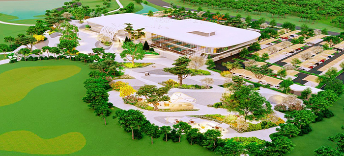  Nhà Câu lạc bộ là một điểm nhấn kiến trúc của sân golf. 
