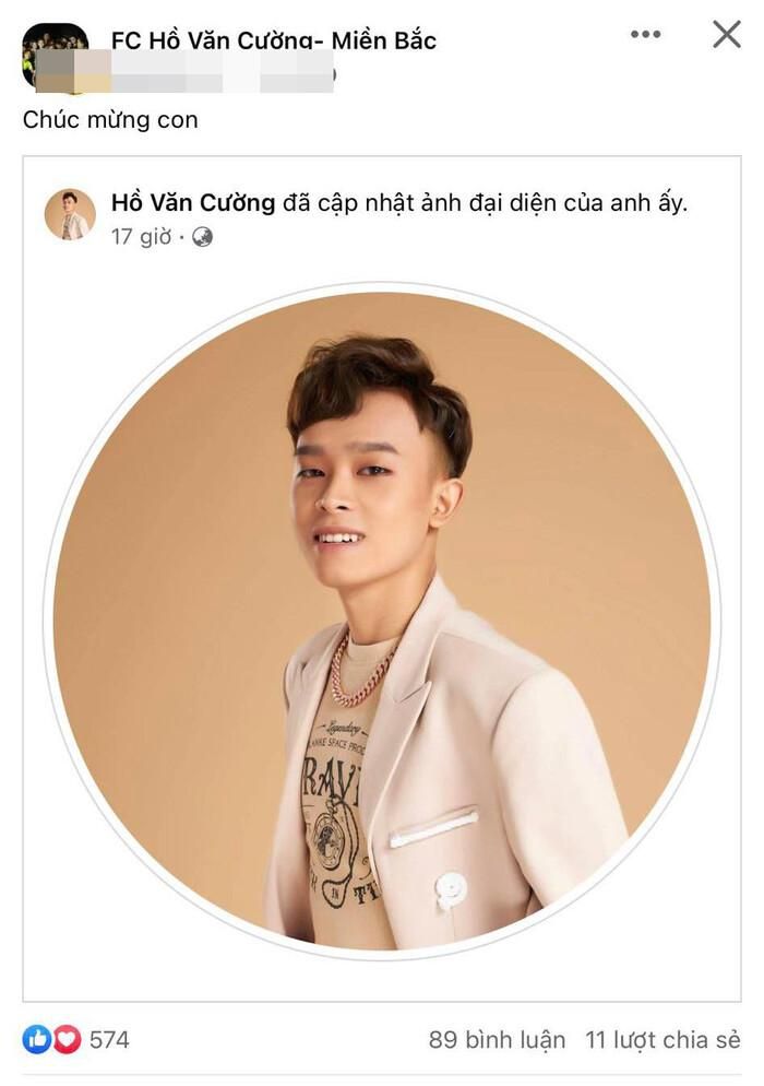 Khán giả chúc mừng Hồ Văn Cường có Facebook cá nhân sau nhiều năm ca hát.