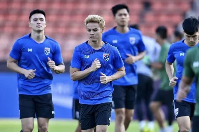 Thái Lan tập luyện chuẩn bị cho trận đấu với Campuchia