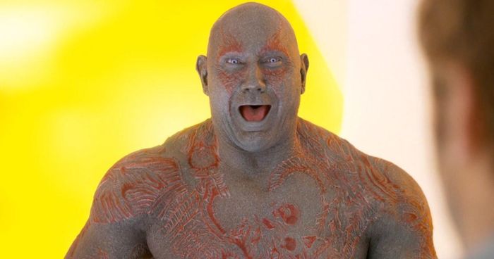 Dave Bautista "gác kiếm" trong vai diễn Drax thuộc Vũ trụ điện ảnh Marvel. Ảnh: Marvel Studios.