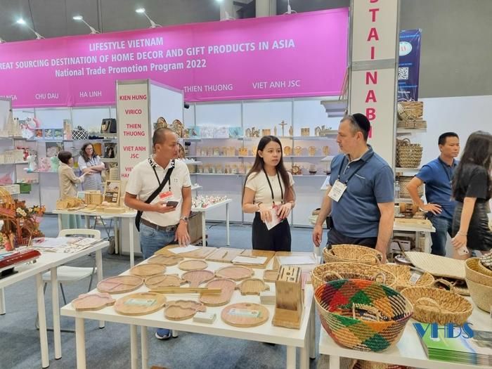 Sản phẩm tre của Công ty TNHH Sản xuất và Thương mại Bambo Vina tham gia Hội chợ triển lãm Hè “NY Now” 2022 tại Hoa Kỳ.