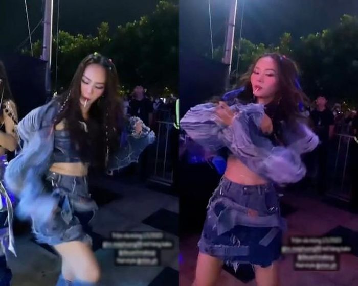 Hình ảnh khiến Mai Phương bị một số người chỉ trích.