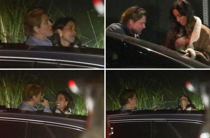 Những hình ảnh Brad Pitt vui vẻ bên bạn gái mới