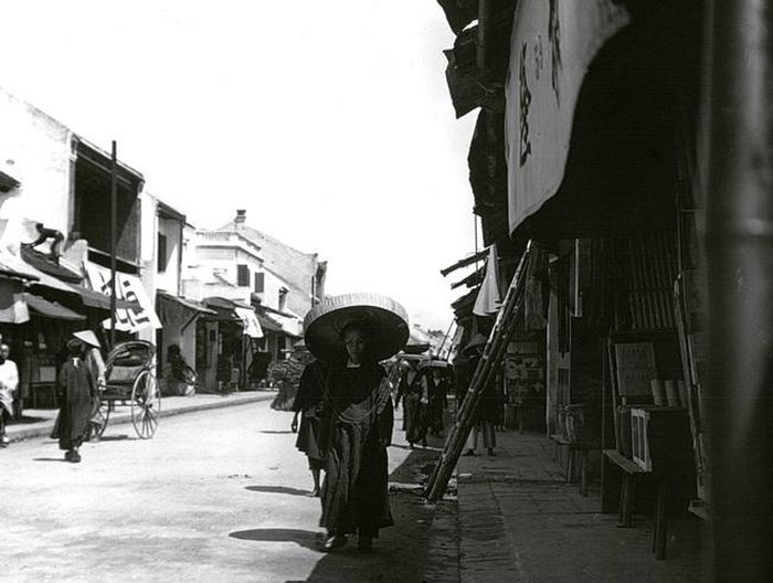 Ảnh chụp Hàng Ngang 1896 khi chưa có xe điện