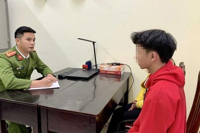 Nghi phạm 15 tuổi. Ảnh: CA Vĩnh Phúc.