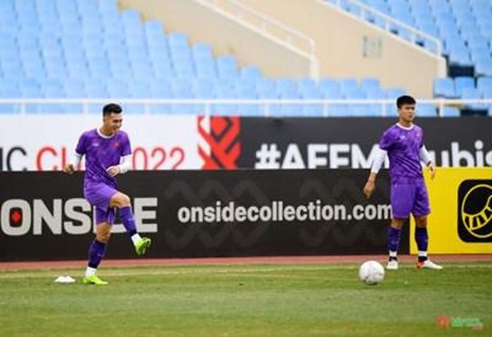 Tiền đạo Tiến Linh (bên trái) đang có phong độ cao. Ảnh: TUẤN HUY. 