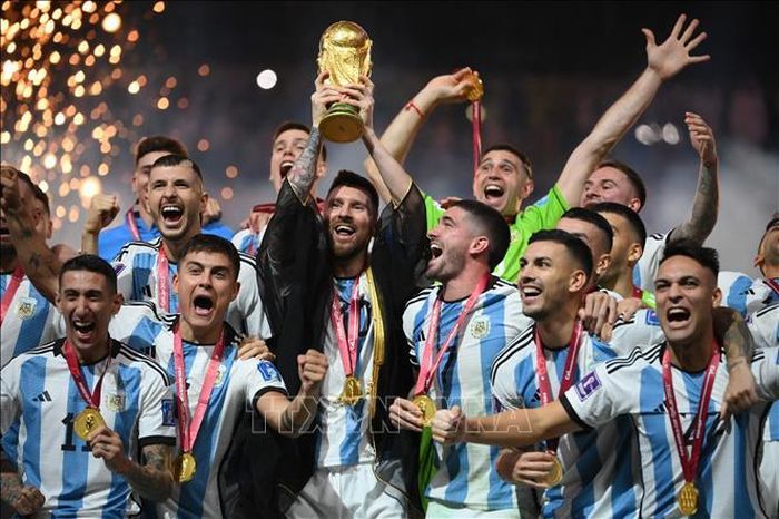 FIFA xem xét hành vi của các cầu thủ đội tuyển nước này trong trận chung kết World Cup 2022 với đội tuyển Pháp hôm 18/12.. Ảnh: AFP/TTXVN