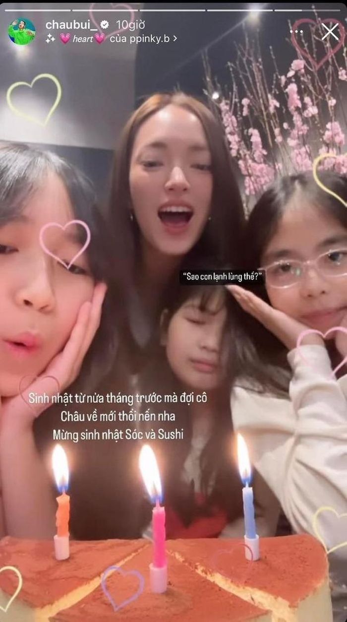 Gia đình hạnh phúc của Châu Bùi