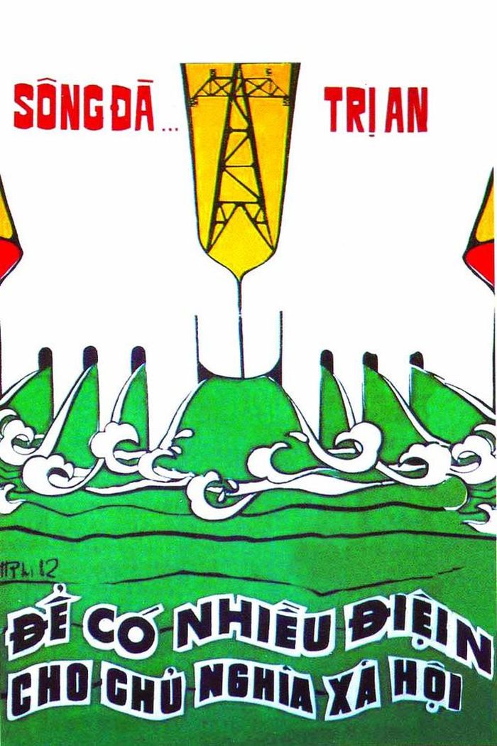 “Để có nhiều điện cho chủ nghĩa xã hội”, tranh cổ động của Phan Hòa Phi, 1982
