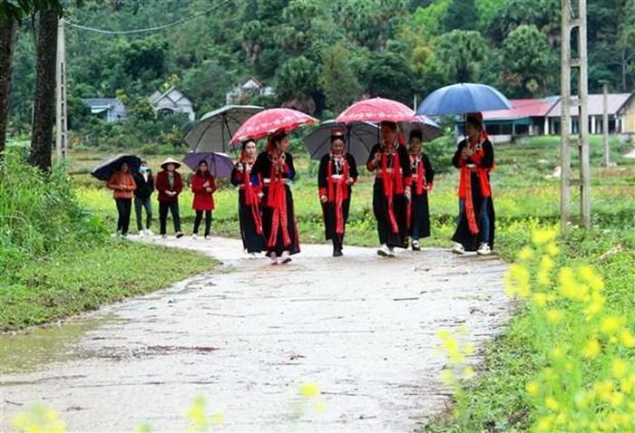 Phụ nữ người Dao trong trang phục truyền thống. (Ảnh: Vũ Quang/TTXVN)