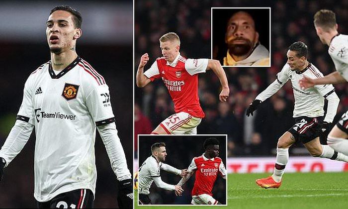 Antony gây thất vọng ở trận gặp Arsenal