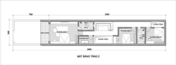 Mặt bằng tư vấn tầng 2.