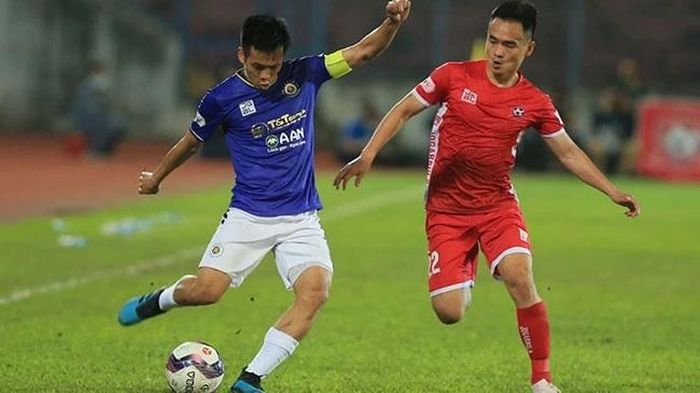  Văn Quyết cùng các đồng đội Hà Nội FC được đánh giá cao hơn Hải Phòng ở trận đấu diễn ra chiều 29/1. Ảnh: VPF 