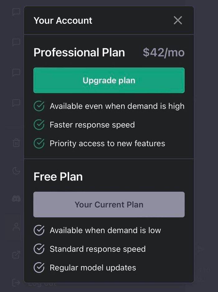  OpenAI từng có ý định thu phí 42 USD/tháng cho người dùng ChatGPT Plus. Ảnh: Zahid Khawaja. 