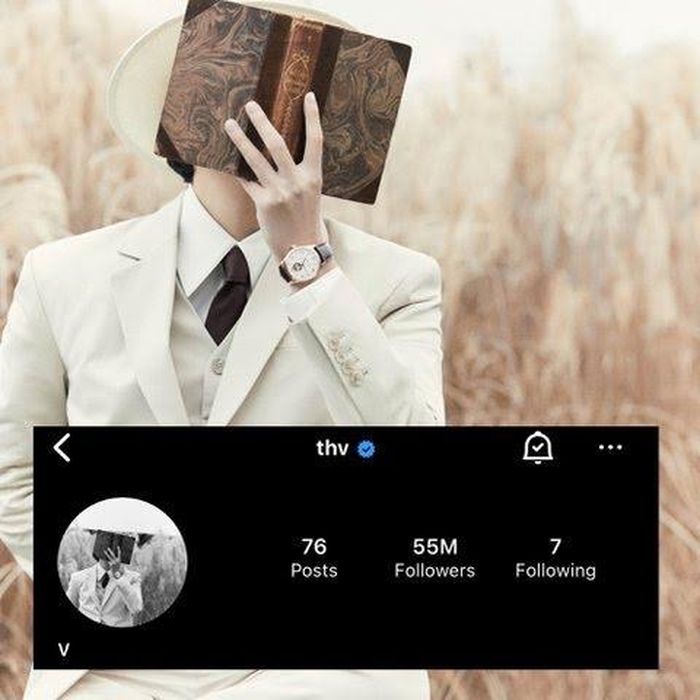 Instagram của V (BTS) chỉ có tổng cộng 76 bài đăng