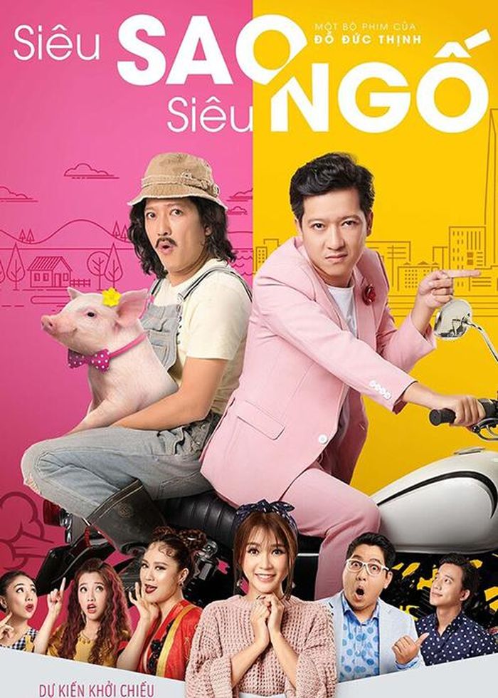 Danh sách những bộ phim Việt có doanh thu trăm tỷ còn có “Siêu sao siêu ngố”, “Chị Mười Ba: 3 ngày sinh tử”, “Em và Trịnh”. Sau 3 tuần công chiếu, “Siêu sao siêu ngố” đạt doanh thu 100 tỷ đồng. Ảnh: Saosta