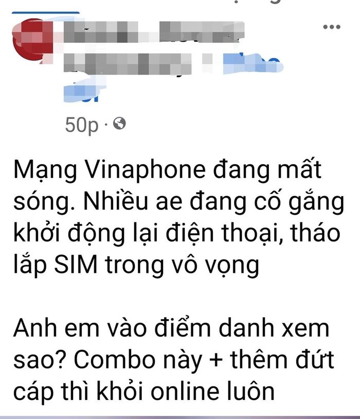 Người dùng phàn nàn về mạng Vinaphone