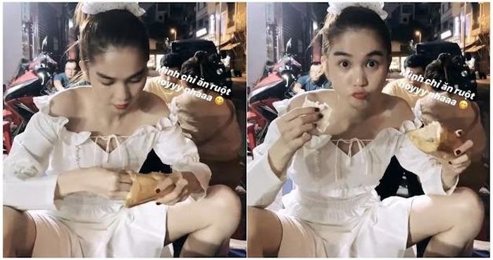 Ngọc Trinh xuất hiện kiêu sa trong các sự kiện nhưng ở đời thường, nết ăn của người đẹp sinh năm 1989 đủ cho khán giả "giật mình".