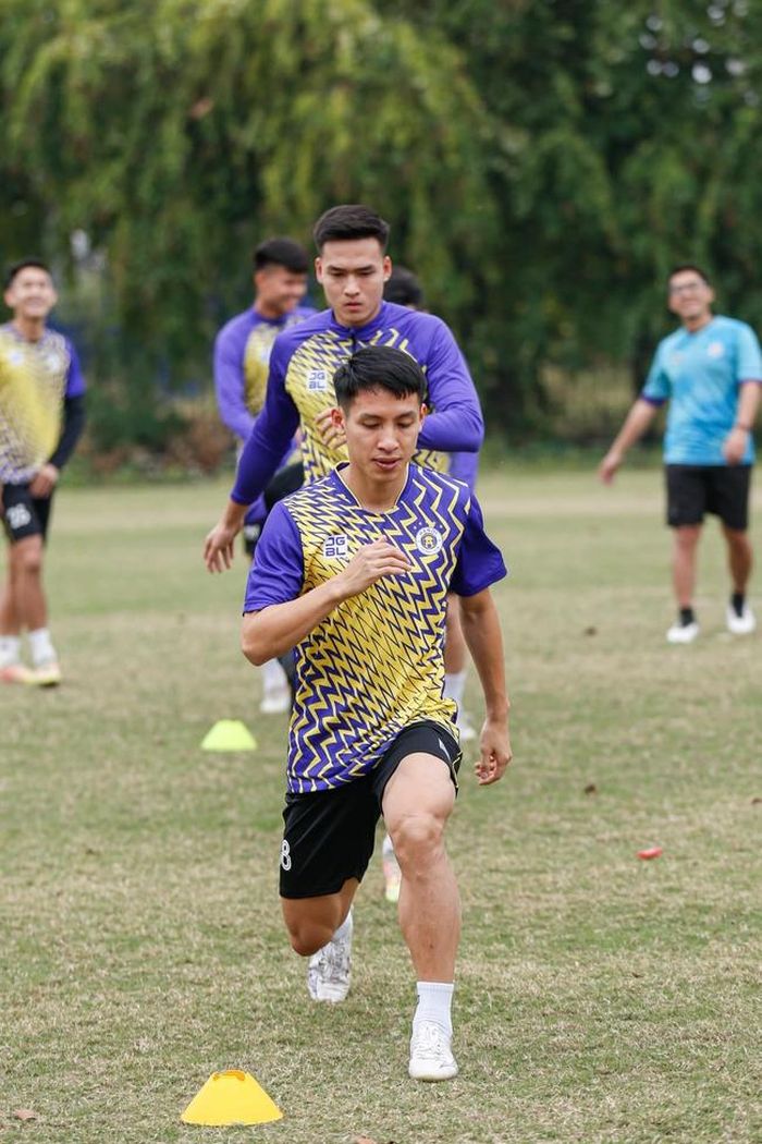 Hùng Dũng đạt cột mốc ấn tượng. ảnh Hà Nội FC