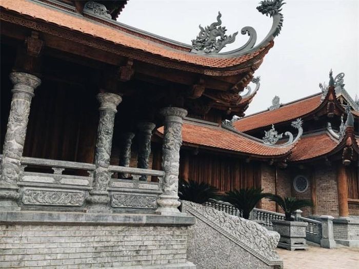 Không gian mang đậm dấu ấn kiến trúc Việt. (Ảnh: thuhinnnnn)