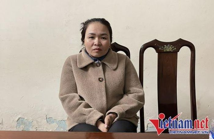 Đối tượng Hồng tại công an