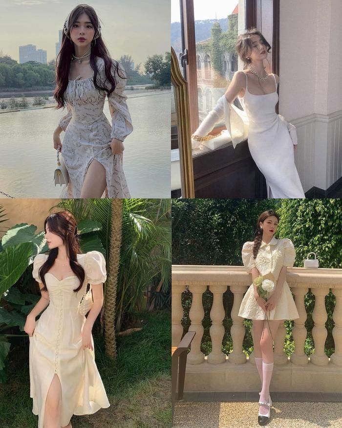 Nếu như thời tiết không quá lạnh, không thích hợp để mặc đồ dạ tweed thì các bạn nữ sẽ cân nhắc đến những bộ váy tay bồng, váy lụa đậm chất chanh sả. Kiểu váy bồng với chi tiết chiết eo, thiết kế ôm sát vòng 1 giúp tôn lên nét quyến rũ của người phụ nữ. Còn những chiếc váy lụa, váy bồng xòe thì lại giúp các nàng trở nên ngọt ngào, nữ tính