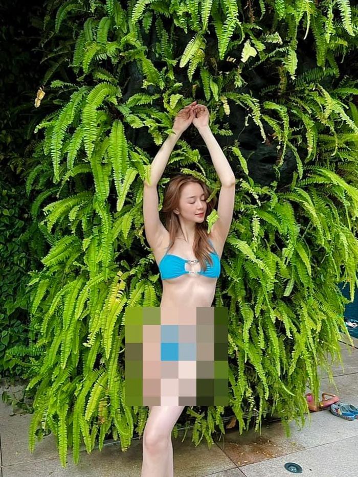 Bộ ảnh mới của chị gái Thiều Bảo Trâm khoe sắc vóc nuột nà với ba vòng chuẩn không cẩn chỉnh của cô.