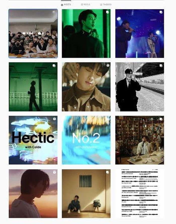 Hình ảnh trên Instagram cá nhân của RM BTS