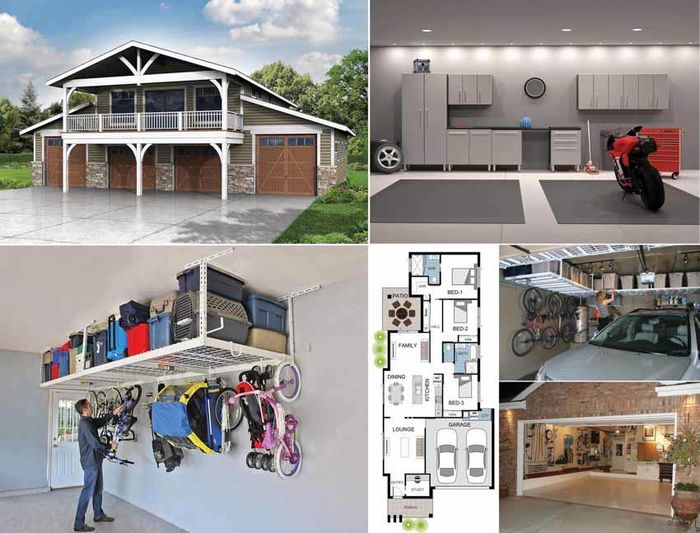 Một garage đúng nghĩa là không gian cơ xưởng, tổng kho rất cần thiết cho mọi ngôi nhà, dù ở đồng quê hay thành thị
