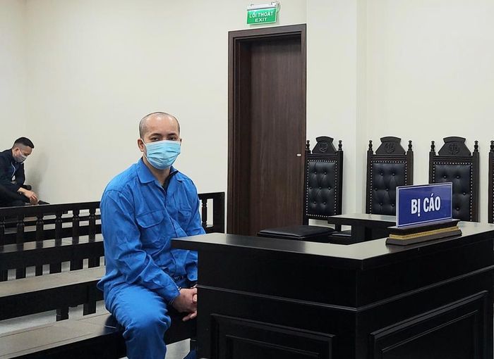 Văn Anh tại phiên tòa ngày 16/2.