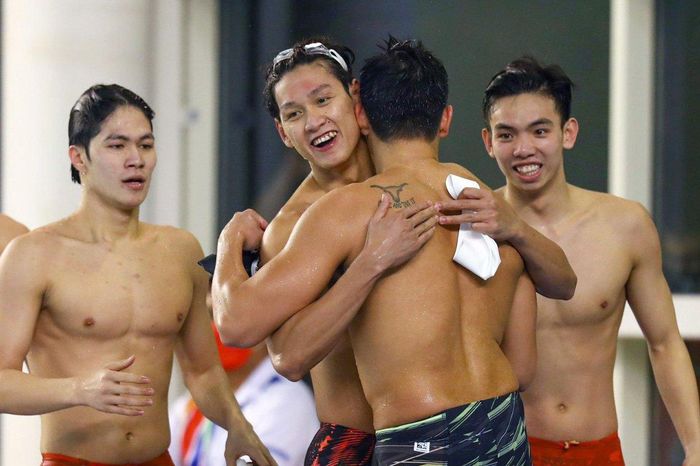 Bơi Việt Nam gây tiếng vang bằng 2 tấm HCV ở nội dung tiếp sức ở SEA Games 31. Ảnh: DŨNG PHƯƠNG