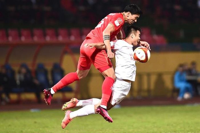 Văn Hậu là cầu thủ ra sân nhiều nhất cho Công an Hà Nội ở 4 trận đã qua của V-League 2023. Ảnh: Hoàng Linh