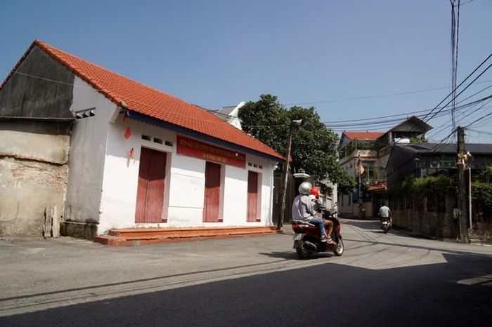 Nhà văn hóa mới xây ở xóm Lò Cang, ảnh chụp tháng 7/2022