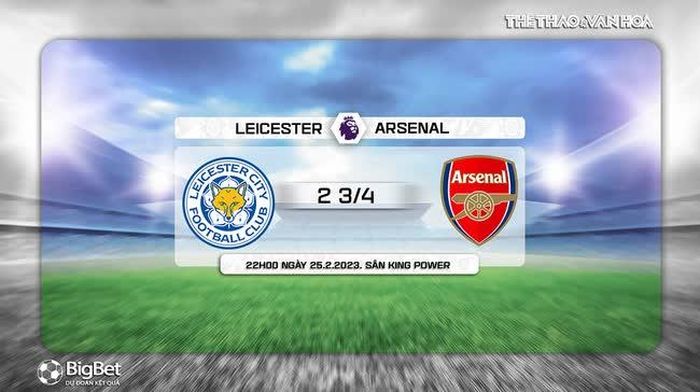 Tỷ lệ tài xỉu Leicester vs Arsenal