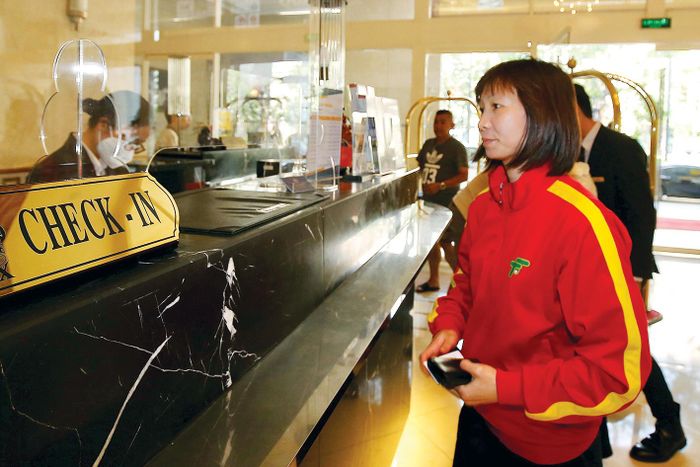 Nữ tuyển thủ Thùy Trang lưu trú tại khách sạn REX - Sài Gòn chờ dự đêm gala trao giải