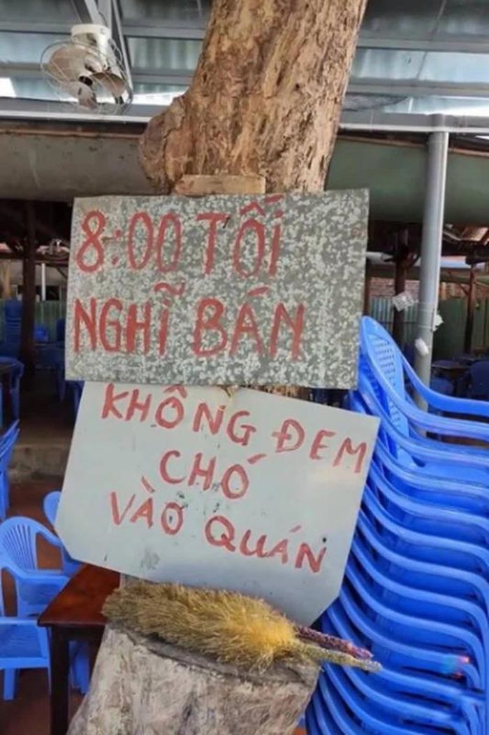 Tuy nhận nhiều ý kiến trái chiều nhưng cách treo biển của chủ quán ăn vẫn gây chú ý, mục đích của họ chỉ là thu hút ánh nhìn của thực khách, mang đến một không gian ăn uống lành mạnh, sạch sẽ. Ảnh: Tổng hợp