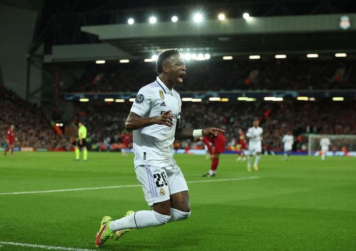  Real Madrid của Vinicius Jr thắng ngược trong một nửa số trận bị dẫn trước 2 bàn trên mọi đấu trường. Ảnh: Reuters. 
