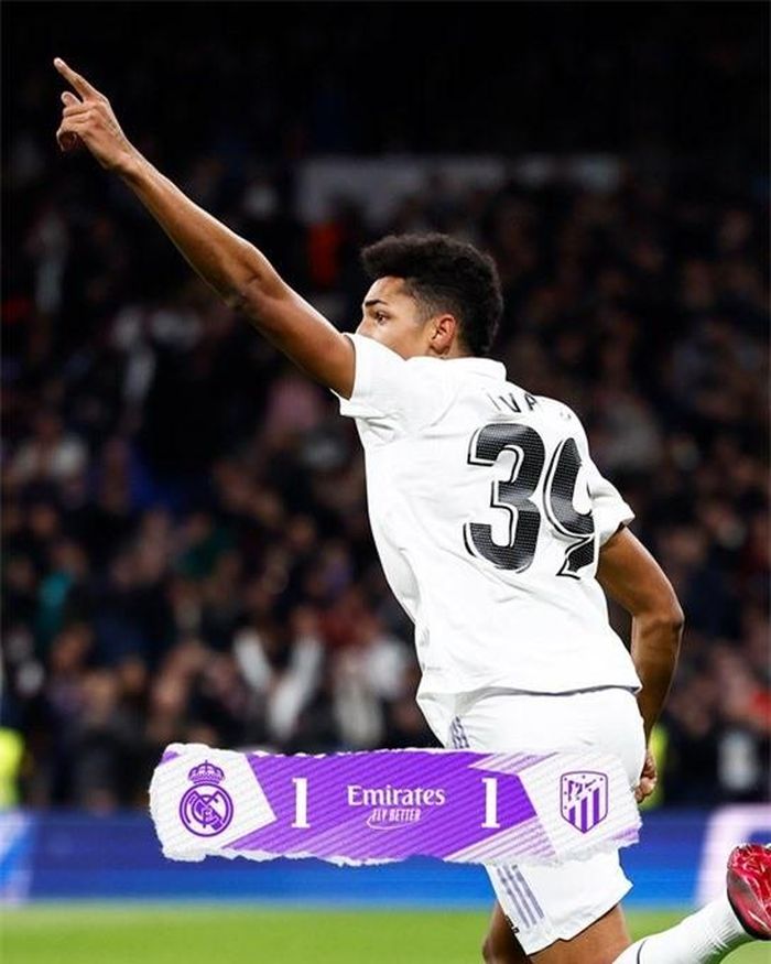 Sự tỏa sáng kịp thời của tài năng trẻ Rodriguez đã giúp Real Madrid có được trận hòa trước Atletico Madrid
