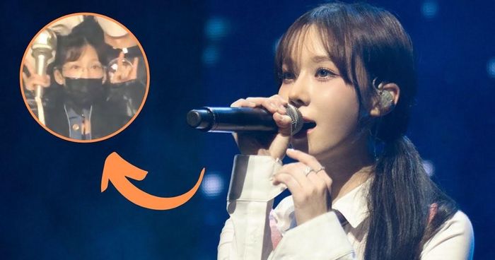  Nhiều sao có tên tuổi ở KPop đã đến cổ vũ nhiệt tình cho đàn em suốt hai đêm diễn, trong đó có TVXQ, Taeyeon (Girls' Generation), Leeteuk và Eunhyuk (Super Junior), Minho và Key (SHINee), Haechan, Jisung và Renjun (NCT), BI và nhiều nghệ sĩ khác của SM Entertainment. Trong ảnh, Taeyeon "quẩy" nhiệt tình trên khán đài. (Nguồn: Koreaboo) 