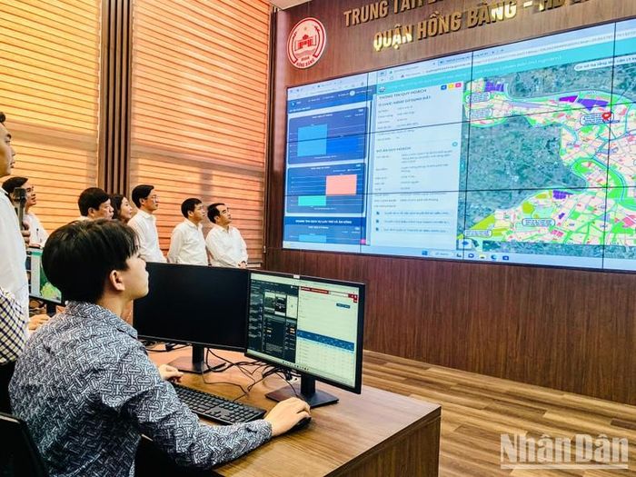 Trung tâm điều hành thông minh tại quận Hồng Bàng (Hải Phòng).
